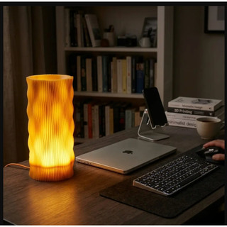 Đèn Ngủ Lượn Sóng 3D LUXI Ánh Sáng Xuyên Thấu Hữu Cơ