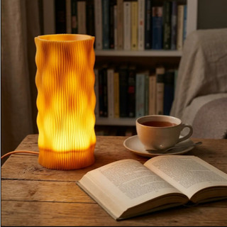 Đèn Ngủ Lượn Sóng 3D LUXI Ánh Sáng Xuyên Thấu Hữu Cơ