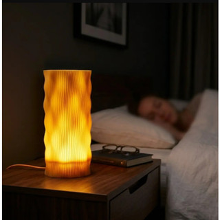 Đèn Ngủ Lượn Sóng 3D LUXI Ánh Sáng Xuyên Thấu Hữu Cơ
