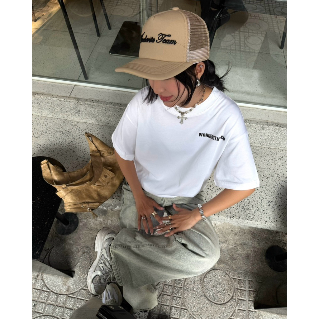 NÓN TRUCKER HAT LƯỠI TRAI PHỐI LƯỚI THÊU 3D LOGO "WONDERSTU TEAM"