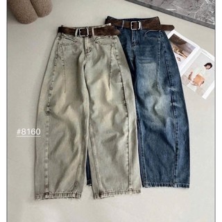 [Siêu Hack Chiều Cao] Quần Jean Baggy Nữ Mei clothing shop - Cạp Siêu Cao Giấu Bụng - Đường May Ly Dọc Kéo Dài Chân Đỉnh