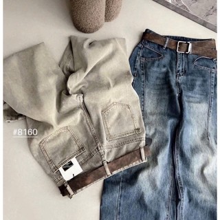[Siêu Hack Chiều Cao] Quần Jean Baggy Nữ Mei clothing shop - Cạp Siêu Cao Giấu Bụng - Đường May Ly Dọc Kéo Dài Chân Đỉnh