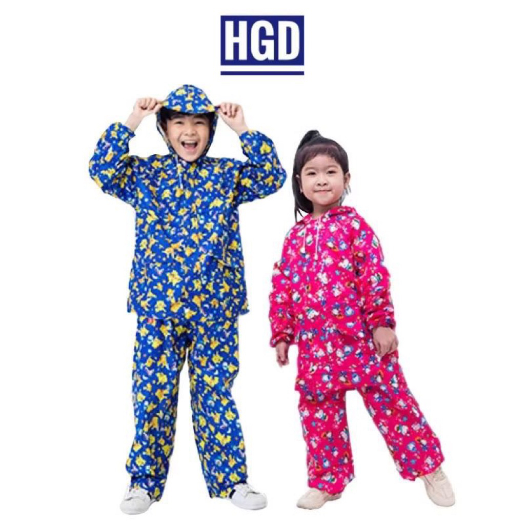 Áo Mưa BỘ TRẺ EM Vải Dù Nhiều Size Dành Cho Bé Cao Cấp Thiết Kế Đáng Yêu Với Hình Dinosaur Và Hình Dáng Sống Động