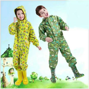 Áo Mưa BỘ TRẺ EM Vải Dù Nhiều Size Dành Cho Bé Cao Cấp Thiết Kế Đáng Yêu Với Hình Dinosaur Và Hình Dáng Sống Động