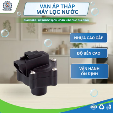Van áp thấp máy lọc nước RO Taiwan đen phụ kiện tự ngắt áp lực cho hệ thống lọc nước