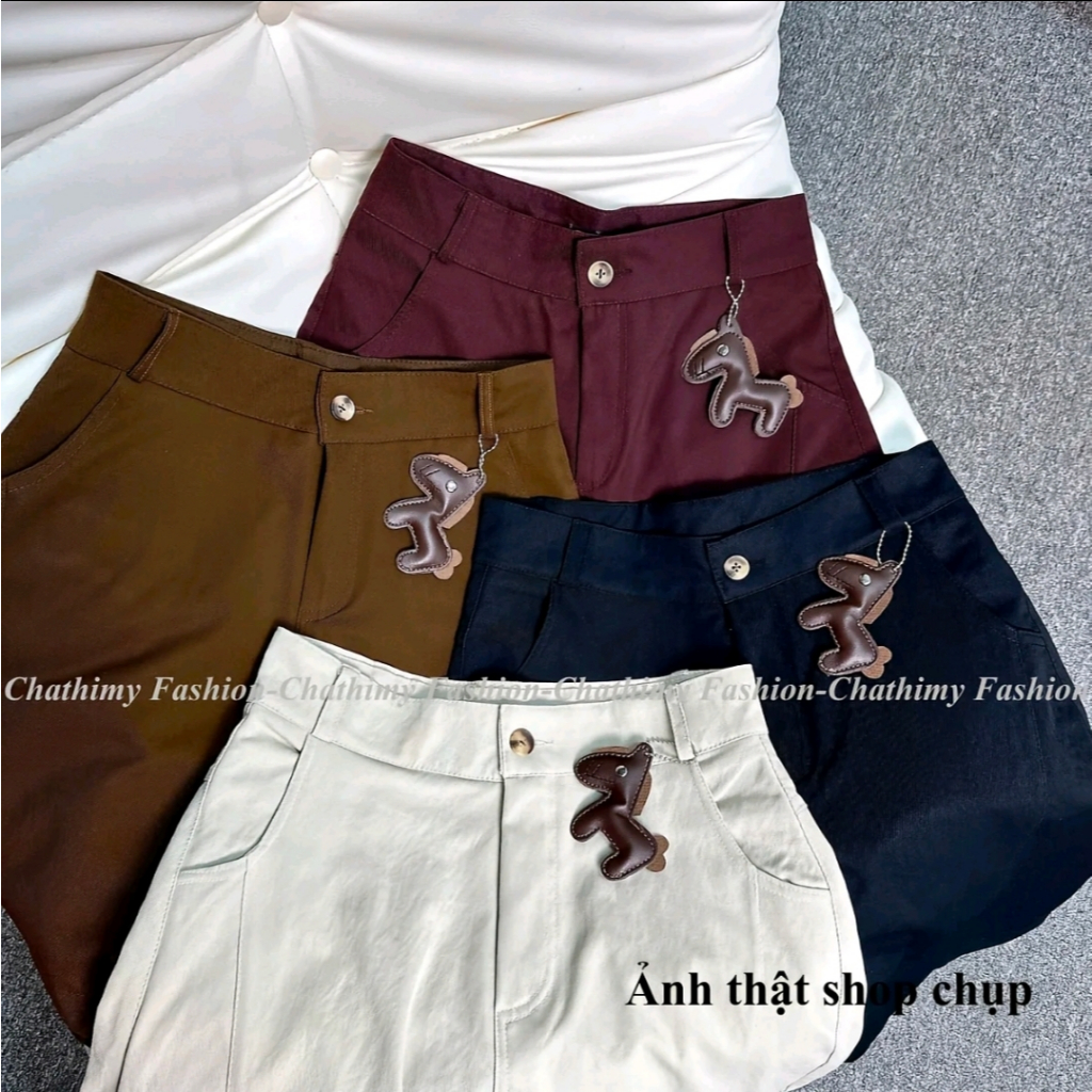 [TẶNG MÓC TREO] Quần Đùi Short Nữ Chất Kaki Nhật L1 Form A Có Bigsize