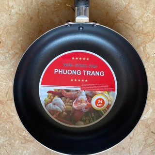 Chảo chống dính 1 mặt cao cấp nhôm đúc Phương Trang dùng cho bếp gas bếp hồng ngoại