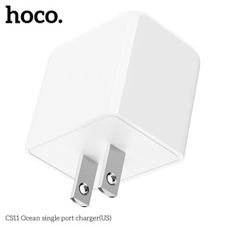Cốc sạc Hoco CS11 chân dẹp, cổng USB-A max 2.1A - Phụ Kiện Nhất Tín