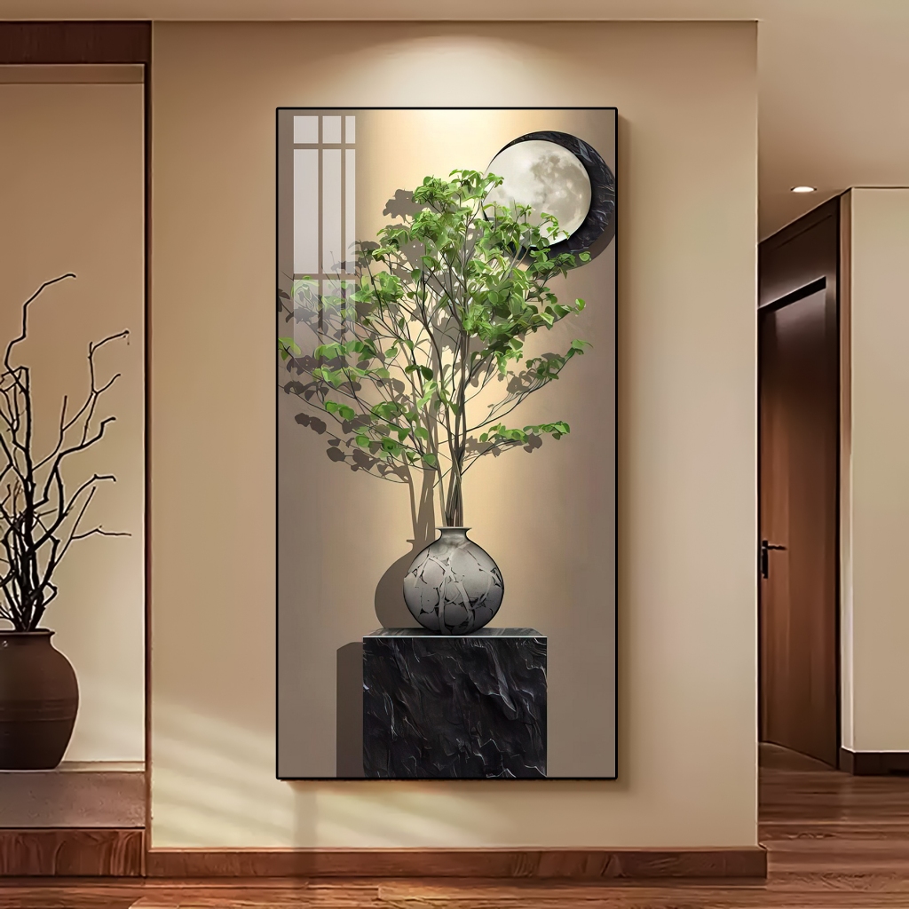 Tranh Treo Decor "CÂY CẢNH" Tranh Decor - Tranh Treo Phòng khách, Tranh Treo phòng ngủ, Tranh tráng gương cao cấp