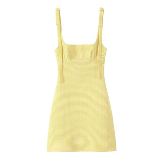 Đầm body dáng ngắn hai dây nơ(Sẵn caro hồng M,L)