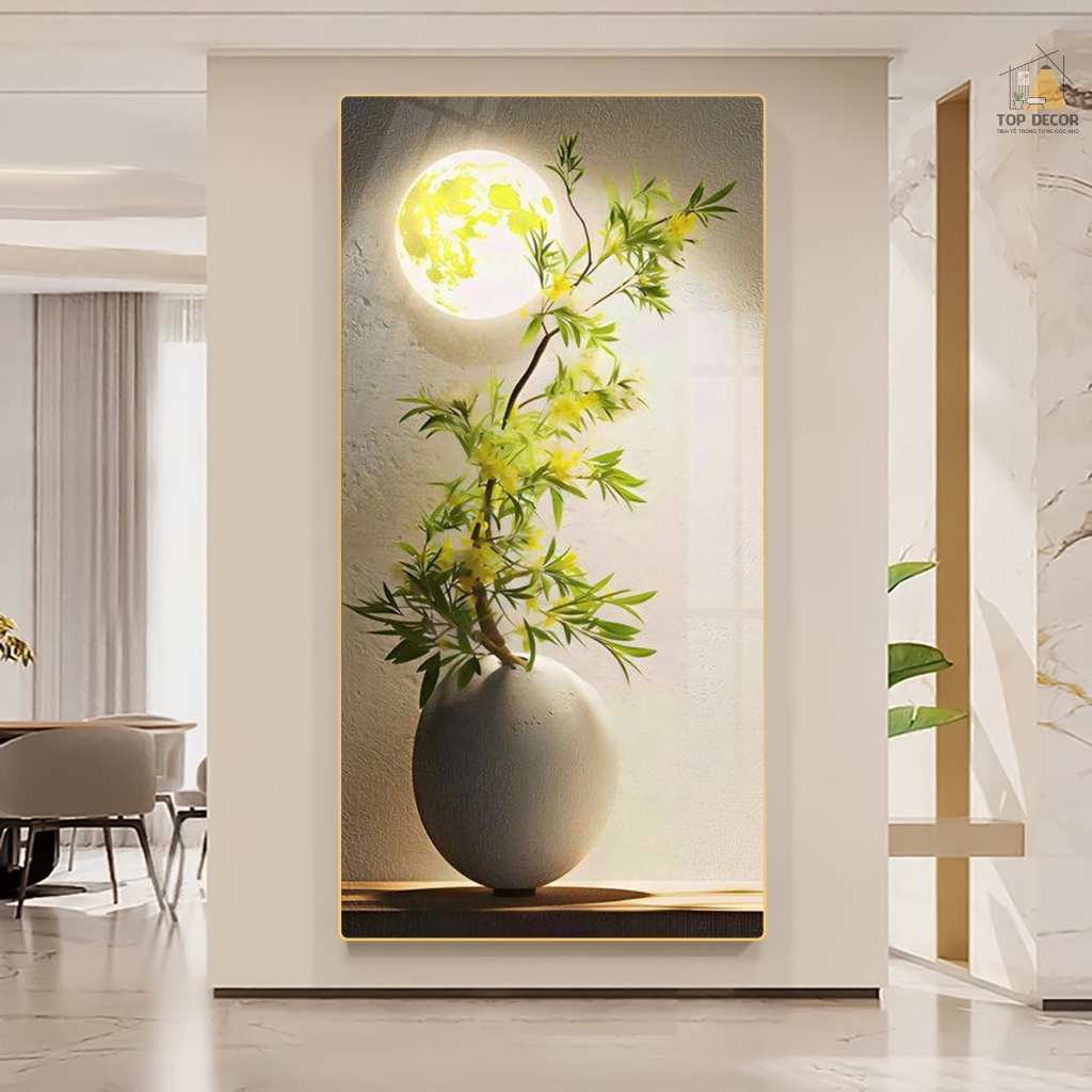 Tranh Treo Decor "CÂY CẢNH" Tranh Decor - Tranh Treo Phòng khách, Tranh Treo phòng ngủ, Tranh tráng gương cao cấp