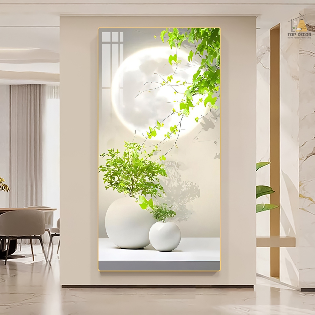 Tranh Treo Decor "CÂY CẢNH" Tranh Decor - Tranh Treo Phòng khách, Tranh Treo phòng ngủ, Tranh tráng gương cao cấp
