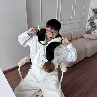 Gối Kê Cổ Tựa Đầu "?" Ngọ Phiên Bản Premium Chất Vải Nhung Mềm Mại Dùng Thư Giãn, Decor, Quà Tặng, Du Lịch