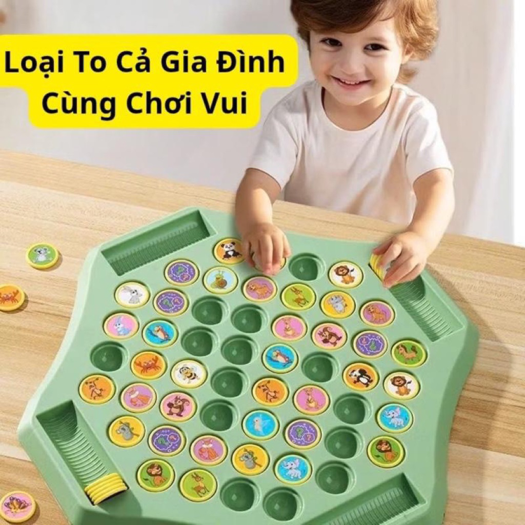[Tặng Que Lật] Đồ Chơi Cờ Lật Mặt 55 Ô Size To Và Bé 4 Người Chơi– Rèn Luyện Trí Nhớ Cho Bé, Nhiều Người Chơi