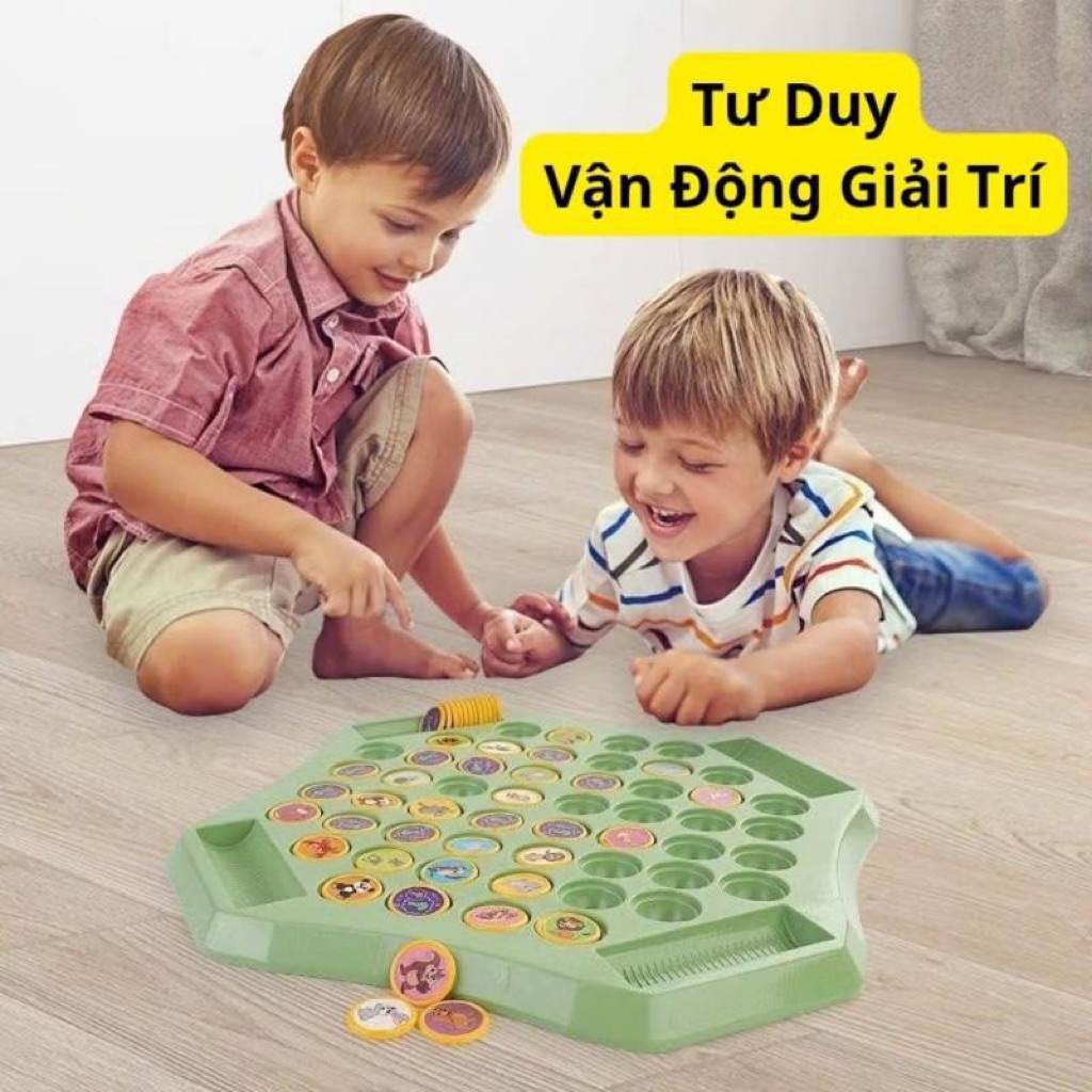 [Tặng Que Lật] Đồ Chơi Cờ Lật Mặt 55 Ô Size To Và Bé 4 Người Chơi– Rèn Luyện Trí Nhớ Cho Bé, Nhiều Người Chơi