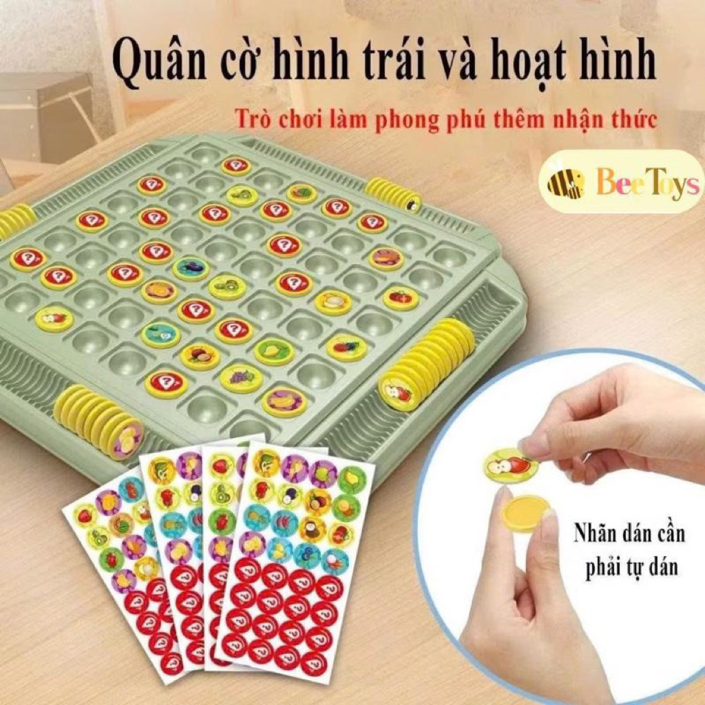 [Tặng Que Lật] Đồ Chơi Cờ Lật Mặt 55 Ô Size To Và Bé 4 Người Chơi– Rèn Luyện Trí Nhớ Cho Bé, Nhiều Người Chơi