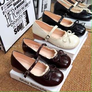 Giày búp bê MARY JANE viền ren đế 3c STYLE hàn quốc tiểu thư ngọt ngào , SIêu xinh MQ455