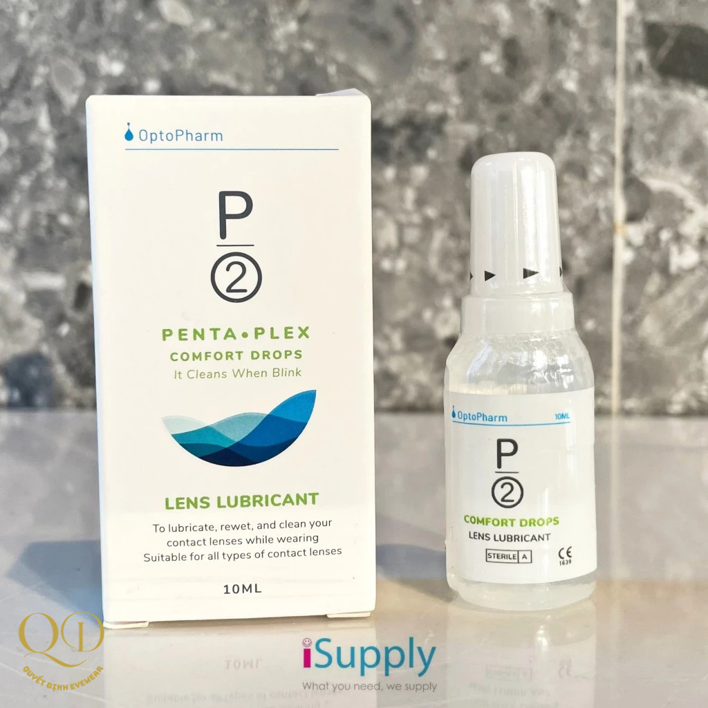 P2 PENTA PLEX – Nước Nhỏ Mắt Kính Áp Tròng P2 Comfort Drops 10ml, Hộp