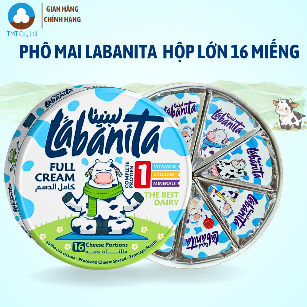 Phô mai Labanita 16 miếng 240g nhập khẩu Ai Cập,làm từ sữa, không dầu cọ