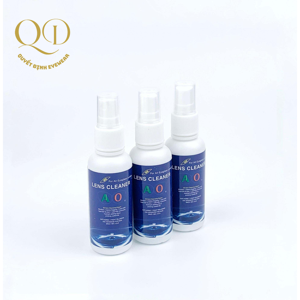 LENS CLEANER AO – Nước Vệ Sinh Mắt Kính Dạng Xịt Chuyên Dụng 80ml, Chai