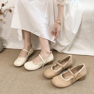 Giày búp bê MARY JANE viền ren đế 3c STYLE hàn quốc tiểu thư ngọt ngào , SIêu xinh MQ455