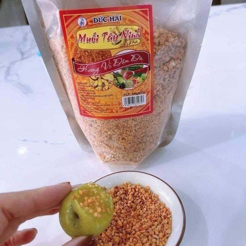Muối tôm Tây Ninh Đức Hải 500g hạt to siêu thơm ngon Gia Vị Cay