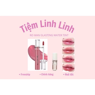 Son Tint Bóng Siêu Lì Căng Mọng Môi Ro MEN Glasting Water Tint Đa Dạng Màu Sắc