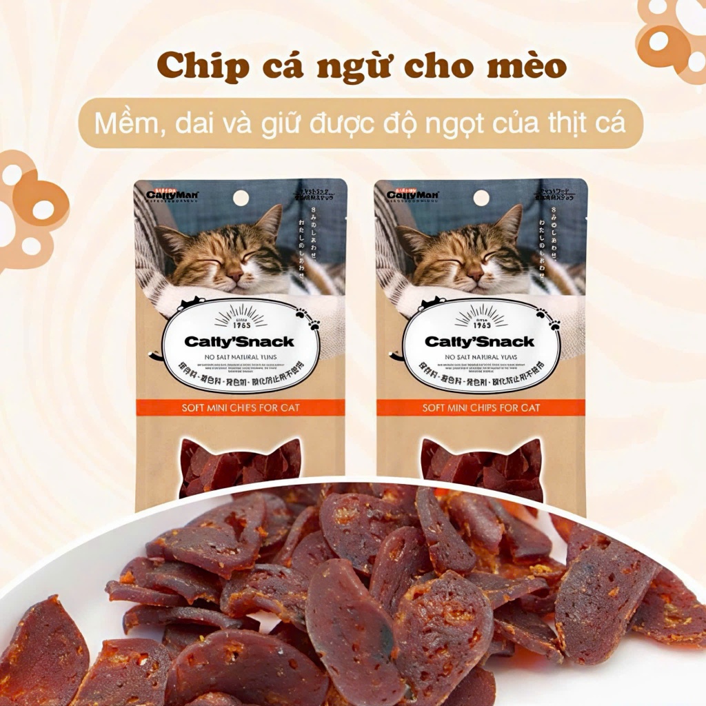 Chip cá ngừ cho mèo 30g Cattyman