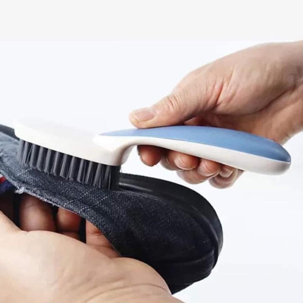 Bàn Chải Đánh Giày Lông Cứng Cán Nhựa Mini Đa Năng, Làm Sạch Giày Bền Đẹp Tiện Lợi