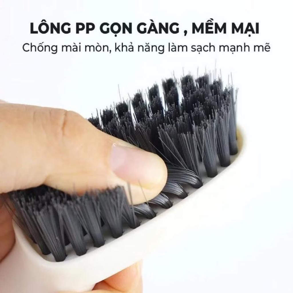 Bàn Chải Đánh Giày Lông Cứng Cán Nhựa Mini Đa Năng, Làm Sạch Giày Bền Đẹp Tiện Lợi