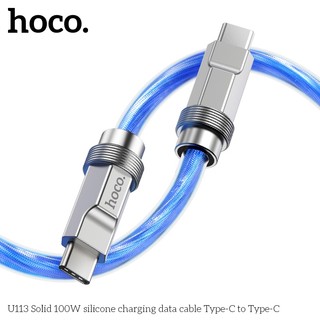 Cáp sạc nhanh Hoco U113 cổng TypeC to TypeC 100W, dài 1M