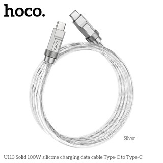 Cáp sạc nhanh Hoco U113 cổng TypeC to TypeC 100W, dài 1M