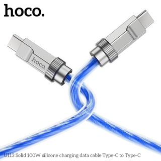 Cáp sạc nhanh Hoco U113 cổng TypeC to TypeC 100W, dài 1M