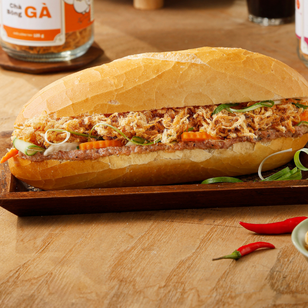 Chà bông xù sơ - Chà bông nguyên chất làm bánh mì xôi túi 1kg Thảo Làn