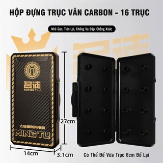 Hộp Đựng Trục Mingtu Hộp ABS Vân Carbon Cao Cấp Đựng Trục Thẻo Gọn Gàng Tiện Lợi