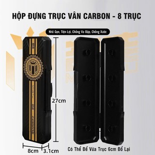 Hộp Đựng Trục Mingtu Hộp ABS Vân Carbon Cao Cấp Đựng Trục Thẻo Gọn Gàng Tiện Lợi
