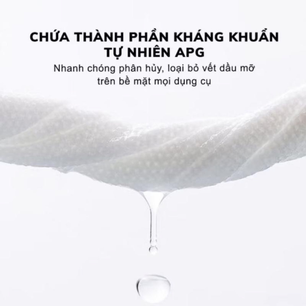 Khăn ướt Lau bếp đa năng 1 gói 80 miếng, Giấy lau bêp mềm mại Hương hạt chanh thơm