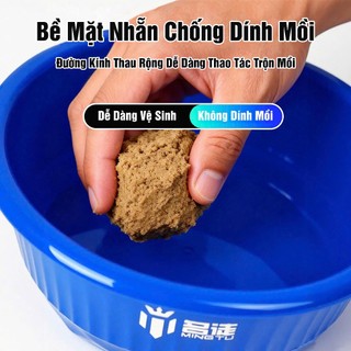 Bộ 2 Thau Trộn Mồi Câu Cá Mingtu Cao Cấp Chậu Trộn Mồi Dầy Dặn Độ Bền Cao