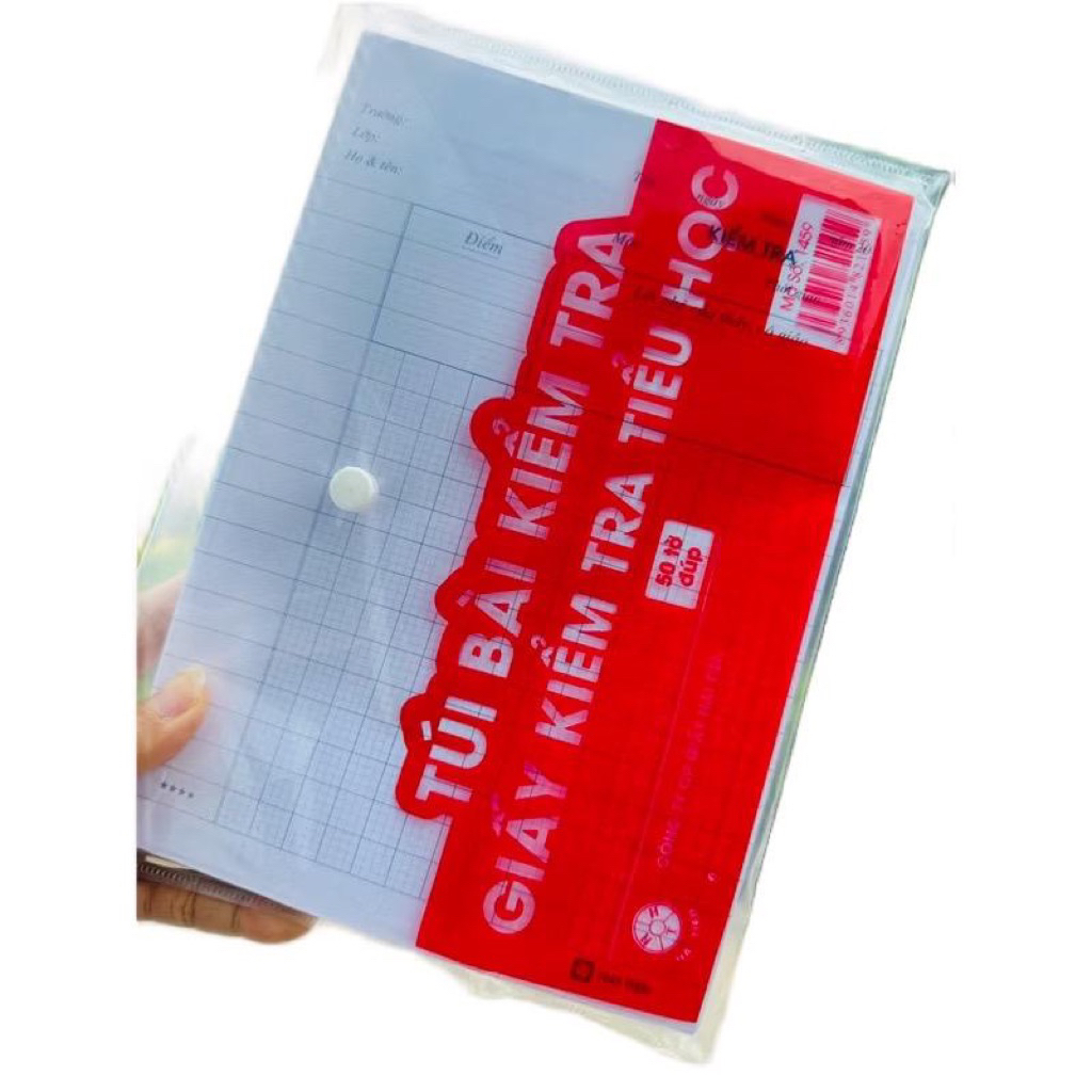 SÉT 50 TỜ ĐÔI GIẤY KIỂM TRA CẤP 1 ÔLY HẢI TIẾN HÀNG LOẠI 1- GIẤY 4 Ô LY CHỐNG LOÁ MẮT CHO BÉ LÀM BÀI