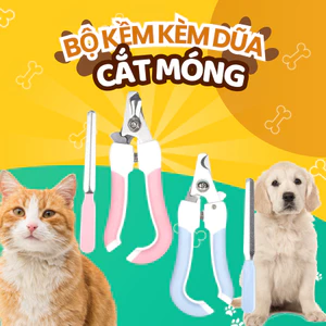 Bộ kềm cắt móng kèm dũa cho Chó, Mèo size Lớn, Nhỏ