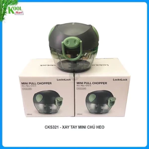 DỤNG CỤ XAY HÀNH TỎI MINI 180ML HÌNH HEO máy xay tỏi ớt lock lock