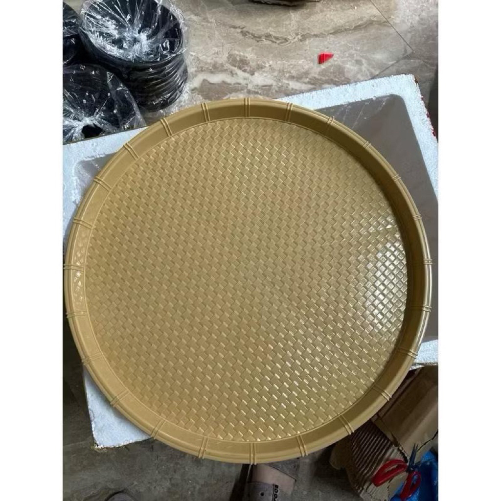 (Giá sỉ) Mẹt nhựa tròn giả mây tre đan Đủ Size 28cm Đĩa mẹt tròn đựng bún đậu,đồ ăn vặt,mẹt gà,.....mây đan