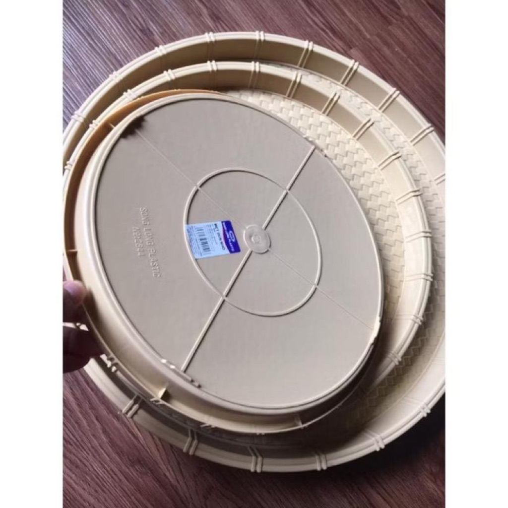 (Giá sỉ) Mẹt nhựa tròn giả mây tre đan Đủ Size 28cm Đĩa mẹt tròn đựng bún đậu,đồ ăn vặt,mẹt gà,.....mây đan