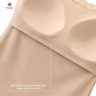 Áo hai dây phối ren có đệm quai ngang lưng đẹp vải Viscose mềm mại VAA0591
