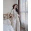 Set Áo Kiểu Babydoll Linen Kiểu Xinh Tay Phồng Tiểu Thư Công Chúa Bo Thân Nơ Coquette Ngực Xinh Xắn