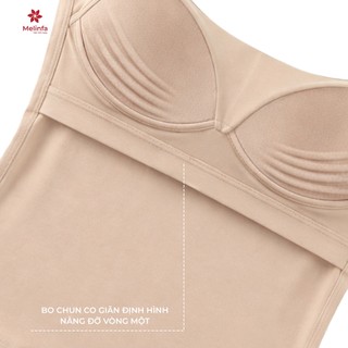 Áo hai dây có đệm liền thân định hình vải Cotton + Viscose thoáng mát mã VAA0597