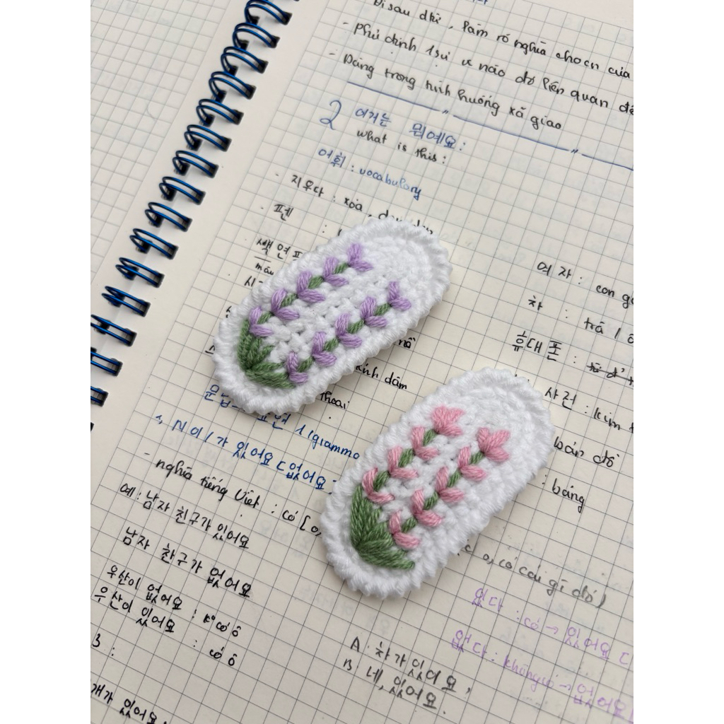 [ Handmade] Kẹp Tóc Len handmade, kẹp tóc hoa, kẹp tóc hoa nhiều mẫu dễ thương, Làm Quà Tặng | tlac.DIY