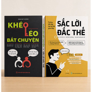 Combo 2 Cuốn: Sắc Lời Đắc Thế + Khéo Léo Bắt Chuyện ( Sách Kỹ Năng Giao Tiếp )