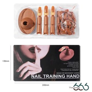 Bộ Khớp Ngón Tay Giả Luyện Tập Làm Nail Cao Cấp - Ngón Tay Silicon Tập Sơn Vẽ Linh Hoạt Cho Học Viên THEGIOINAIL666