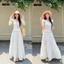 Set Váy nữ, Váy maxi Hai Dây dáng dài cánh tiên phong cách Hàn Quốc, Set Váy Siêu Xinh